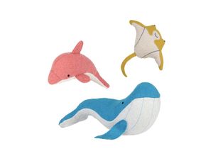 9353515034994 - OlliElla - Kuscheltier-Set HOLDIE FOLK - OCEAN ANIMALS 3-teilig