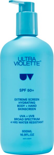 9355909000974 - Extreme Screen Hydrating Body & Hand SPF50+ 500 ml