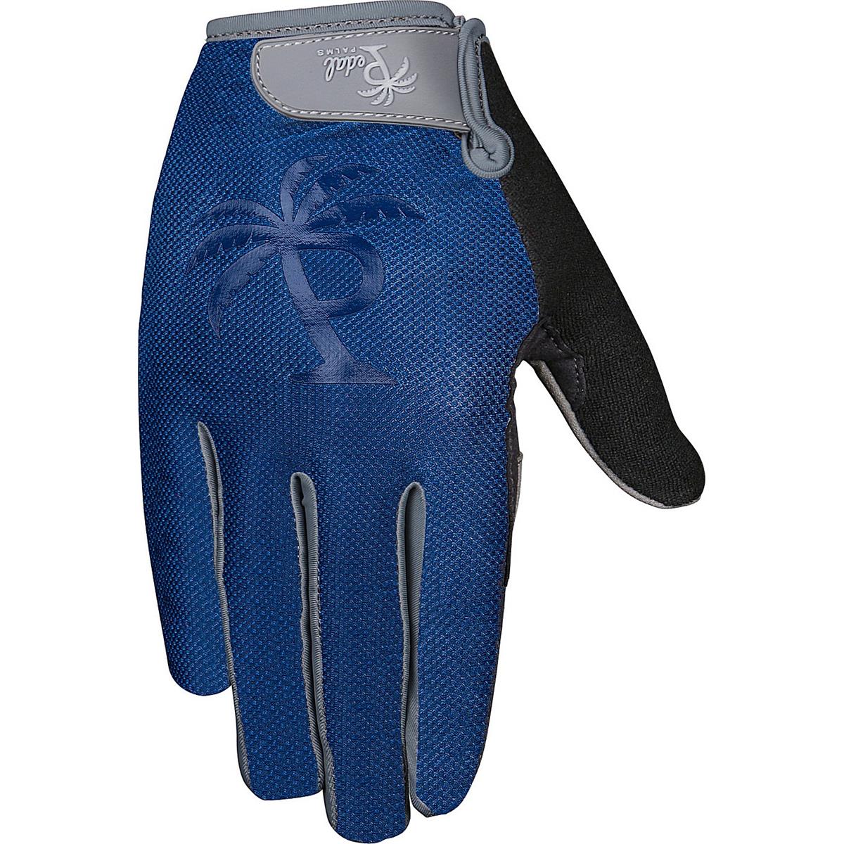 9356048019568 - Lange Fingerhandschuhe Blau und Navy Grau - Clarino Handfläche Größe XS