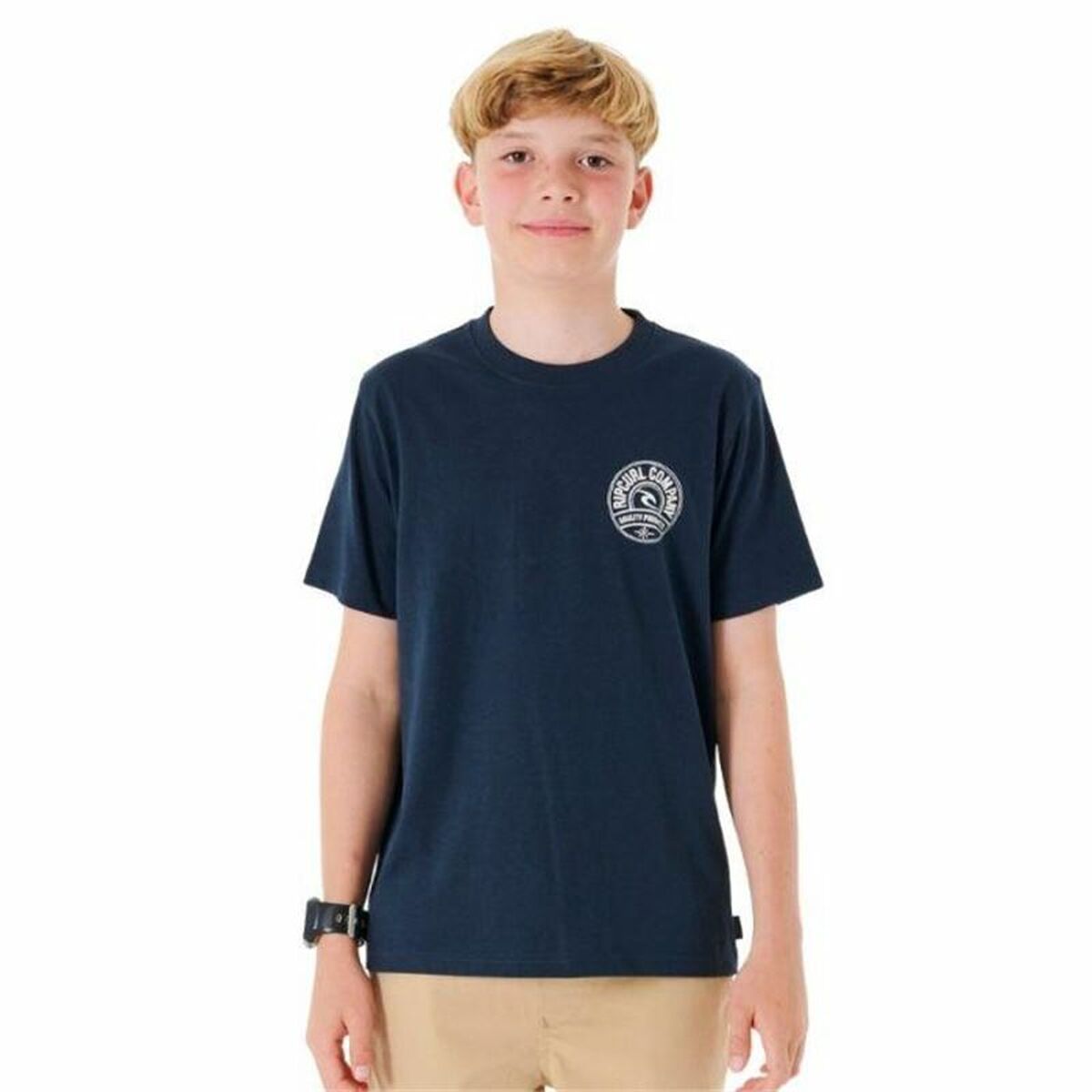 9359082338329 - Kurzarm-T-Shirt für Kinder Stapler Marineblau