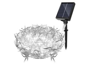 9360172281906 - Led Solar Lichterkette led Lichtervorhang Weihnachtsbeleuchtung Wasserdicht Außen Garten Hochzeit Party Weihnachten Deko 15M 600LEDs Kaltweiß - Swanew