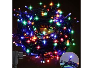 9363092285429 - 30M led Lichterkette Weihnachtsdeko Beleuchtung IP44 Außen Innen Party Garten 8 Modi 300LEDs Bunt - Hengda