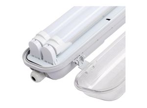 9363092318370 - TolleTour LED Feuchtraumleuchte IP65 Wasserdicht Nassraumleuchte Deckenleuchte Wannenleuchte Keller Tageslicht 18W 120cm Doppelrohr KaltWeiß