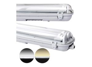 9363092339924 - Tolletour - led Feuchtraumleuchte 150cm 24W - Kaltweiß 4000K-4500K - Doppelröhre