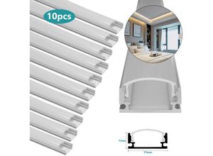 9363092341804 - 10x1m led Aluminium Profil led Aluprofil Alu Schiene Leiste Inner Modelle für led Streifen Eloxiert Leuchte U-form - Tolletour 9363092341804 - 10x1m led Aluminium Profil led Aluprofil Alu Schiene Leiste Inner Modelle für led Streifen Eloxiert Leuchte U-form - Tolletour