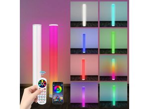 9363092346922 - Tolletour - led Stehleuchte Lichtsäule Stehlampe 6W104cm rgb Standleuchte Dimmbar Atmosphäre Lampe Eck Standleuchte Fernbedienung