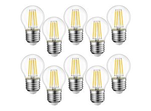 9377049986598 - Beijiyi - 10 Stück E27 G45 LED-Leuchtmittel 4 w entspricht 40 w E27 Retro-LED-Leuchtmittel warm klar 3000 k Glas 10 Stück