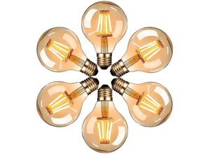 9377049986628 - Beijiyi - LED-Edison-Vintage-Glühbirne G80 E27 4 w Vintage-Glühbirne 2200 k gelbes Licht Vintage-Glühbirne entspricht 40 w Glühlampe nicht