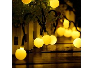 9377049988691 - Beijiyi - Solar-Lichterkette für den Außenbereich 100 Stück led 12 m mit 8 Beleuchtungsmodi geeignet für Garten Terrasse Balkon Hof Pergola