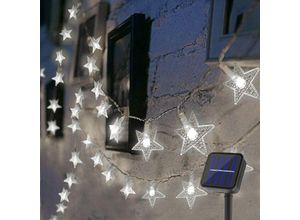 9377049988769 - Solar-Lichterkette für den Außenbereich 50 LEDs 7 m wasserdicht Stern-Lichterkette Thanksgiving-Weihnachtsdekoration geeignet für Schlafzimmer