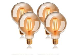 9377049990205 - Beijiyi - 6 w Edison Vintage G80 LED-Lampen Warmweiß 2200 k E27 entspricht 48 w Glühlampe Retro-Glühlampe Retro-Antik-Dekorationslampe nicht