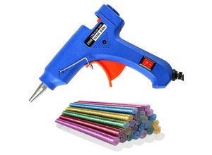 9377049998164 - Beijiyi - 20W Heißklebepistole Mini-Klebepistole mit 30 Klebestiften Heizklebepistole für Reparatur Handwerk Heimwerken (blau)