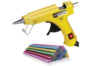 9377049998171 - 20W Heißklebepistole Mini-Klebepistole mit 30 Klebestiften Heizklebepistole für Reparatur Handwerk Heimwerken (Gelb)