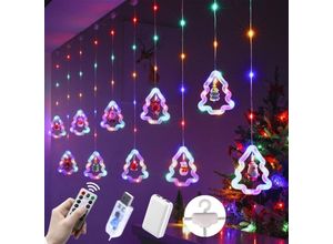 9377049999215 - Jusch - LED-Weihnachtslichter 3 m LED-Weihnachtsdekoration USB-Lichterkette mit Haken weihnachtliche Fensterdekorationslichter blinkende Lichter