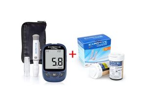 9388493433750 - LYCXAMES Blutzuckertest-Kit Diabetes-Blutzuckermessgerät Glukometer-Tester Tester mit 50 Teststreifen