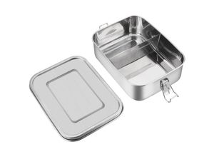 9394822540648 - Charminer 1000ML 17 x 13 x 6 cm Edelstahl Brotdose Lunchbox Bento Box Drei Fächern