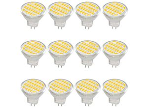 9399564142891 - Aougo - MR11 GU4 LED-Glühbirne dc ac 10–30 v 3 w 12 v 24 v 30 w entspricht Halogenlampe 400 Lumen Warmweiß 3000 k LED-Ersatz für Kit