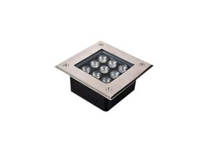 9399564143157 - Aougo - Quadratische LED-Stehleuchte für den Außenbereich Edelstahl IP67 wasserdichtes Material starke Tragfähigkeit LED-Bodenstrahler für