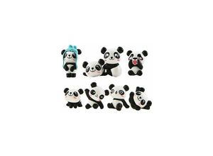 9399754002950 - Eting - 1 Los mit 8 Stück Mini Tier Miniatur Panda Dekoration  Niedliche Spielzeug Actionfiguren Dekoration diy Gartenpuppe