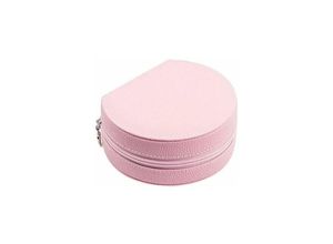 9399754004862 - Eting - Multifunktionale rosa PU-Material Schmuckaufbewahrungsbox mit Reißverschluss und Multi-Fach