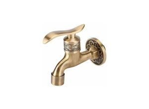 9399754009201 - Wandarmaturen für Küchen Sink Faucets Generischer antiker Messing Wasserhahn Griff Wäscherei Badezimmer Wandhalterung Waschmaschine Wasserhahn Garten