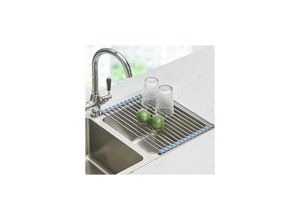 9399754009607 - Eting - Roll Up Geschirrtrockner Seropy Over The Sink Geschirrtrockner Kitchen Rolling Dish Abtropffläche faltbare Spüle Rack Matte Edelstahl Draht