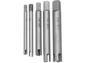 9399754026789 - Eting - 5Pcs M5-M12 Damaged Screw Tap Extractor Guide Set Broken Screw Tap Remover Tool Wrench Set Drill Bi