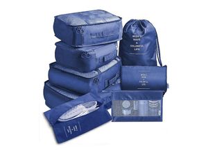 9399754089265 - Eting - 8-teiliges Würfel-Reisegepäck-Organizer-Set mit Toilettenartikeln