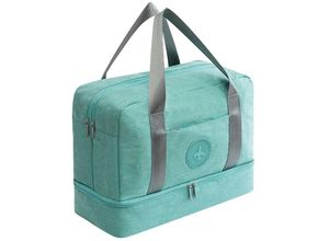 9399754089319 - Wasserdichte Verpackung Wasch-Reisetasche Kosmetiktasche Reise-Aufbewahrungstasche Blau (39 x 30 x 18 cm)