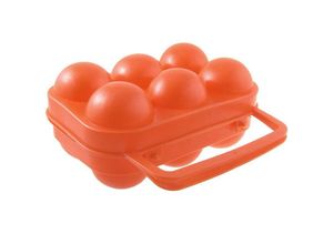 9405869722581 - Woosien - Outdoor Camping Orange Rot Klappbare Eierablagebox aus Kunststoff