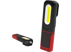 9409960743186 - Aougo - Wiederaufladbare LED-Arbeitsleuchte 2-in-1-Inspektionslampe mit 360-Grad-Drehung und 5-W-COB-LED-Taschenlampe mit Magnetfuß und Haken