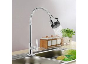 9411682529955 - Universeller faltbarer Kaltwasserhahn eleganter G1 2 Zoll Wasserhahn für die Küche zu Hause Wasserhahn für die Küchenspüle