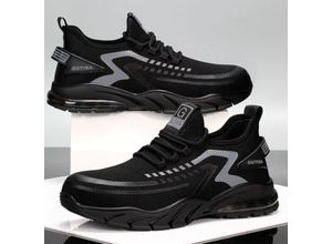 9411682555695 - Ugreat - Herren-Sneaker mit Stahlkappe leichte Sicherheits-Arbeitsschuhe Industrie-Bau-Mode verschleißfeste Turnschuhe -46