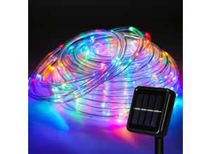 9412302647868 - SWANEW Guirlande Lumineuse Solaire Extérieure 30M 300 LED Guirlande Guinguette Exterieur Étanche 8 Modes Fil de Cuivre Décoration Lumière pour