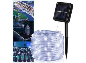 9412302647882 - Swanew - Lot de 2 guirlandes lumineuses solaires à led étanches pour extérieur alimentées à lénergie solaire avec 8 modes guirlandes lumineuses