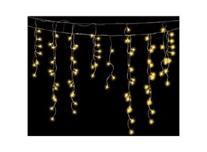 9412302776810 - 5M led Eisregen Lichterkette Außen Innen Warmweiß Lichtervorhang 200 LEDs Eiszapfen Weihnachtsbeleuchtung 8 Modi Weihnachtsdeko Party Garten - Hengda