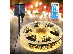 9412302787021 - Hengda - 30M 300 led Solar Lichterkette IP44 8 Modi Innen Außen WeihnachtenParty Garten Hochzeit Wasserdicht Beleuchtung Deko Warmweiß