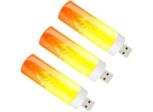 9412349244631 - Stück LED-Glühbirnen mit Flammeneffekt – LED-Flammeneffektlicht mit warmer Atmosphäre – Flammenbirne für Zuhause Garten Camping wiederaufladbar