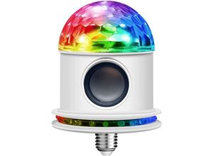 9412349244686 - Intelligente LED-Musik-Glühbirne E27 Bluetooth-Lautsprecher RGB-Farbbirne mit wechselnder Fernbedienung Audio-RGB-LED-Glühbirne kabellose