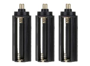 9412349265940 - Aougo - 3 Stück 3 x 15 v aaa zylindrische Batteriefach-Halterbox für 18650-Adapter-Konverter für Taschenlampe