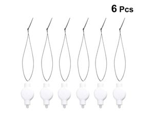 9412349276038 - Aougo - 6 Stück LED-Laternenlichter warmweiße led für Party Lampion Festival Luftballons Hochzeit Geburtstag Weihnachten einfache Dekoration