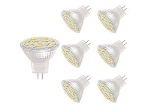 9412349304106 - Aougo - 12 v 3 w MR11 LED-Leuchtmittel entspricht 20–30 w Halogenlampen GU40-Sockel warmweiß (3000 k 6 Stück)