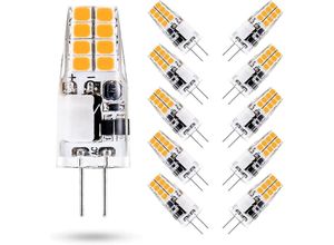 9412349304298 - G4-LED-Glühbirne 12 V 3000 K warmweiß 3 W entspricht 35 W G4-Halogenlampe 300 Lumen nicht dimmbar 10 Stück