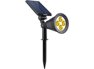 9412349304724 - Solarstrahler 2 in 1 Projektor zum Aufkleben oder Befestigen dimmbarer warmweißer LED 29 x 95 x 34 cm (1 Stück)