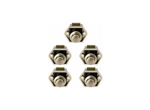 9420541001792 - Eting - 5 pcs Mini Push Button Schubladenschrank Türschloss Caravan Wohnmobil Boot Nickel Knob Kno