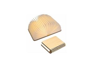 9420541012446 - Eting - LED-Holz-Buchlampe klappbare magnetische Buchlampe USB-wiederaufladbare LED-Papierlampe dekoratives Licht mit 1000mAh Batterien