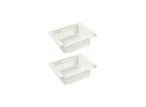 9420541014587 - Kühlschrank Schubladen Organizer Kühlschrank Schubladen Regalhalter Kühlschrank Aufbewahrungsbox Trennschicht Home Organizer (2 Stück Weiß)