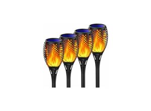 9420541020908 - Eting - Solar-Taschenlampe Garten-Fackel-Licht wasserdichte Solar-Taschenlampe Solar-Flammen-Lichter im Freien Garten-Dekoration Pathways (4pack)