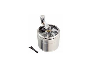 9420541031133 - Herb Grinder Zinc Grinder Spice Grinder 55mm 4-Piece Grinder Grinder with Hand Crank Pollen Crusher Spice Grinder with Double Chamber and Pollen