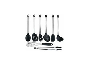 9420541031324 - Eting - 8 Piece Silicone Kitchen Utensils Set Scratch-Proof Stainless Steel and Aluminium Cast Cooking Tools Soup Ladle Strainer Whisk Spatula